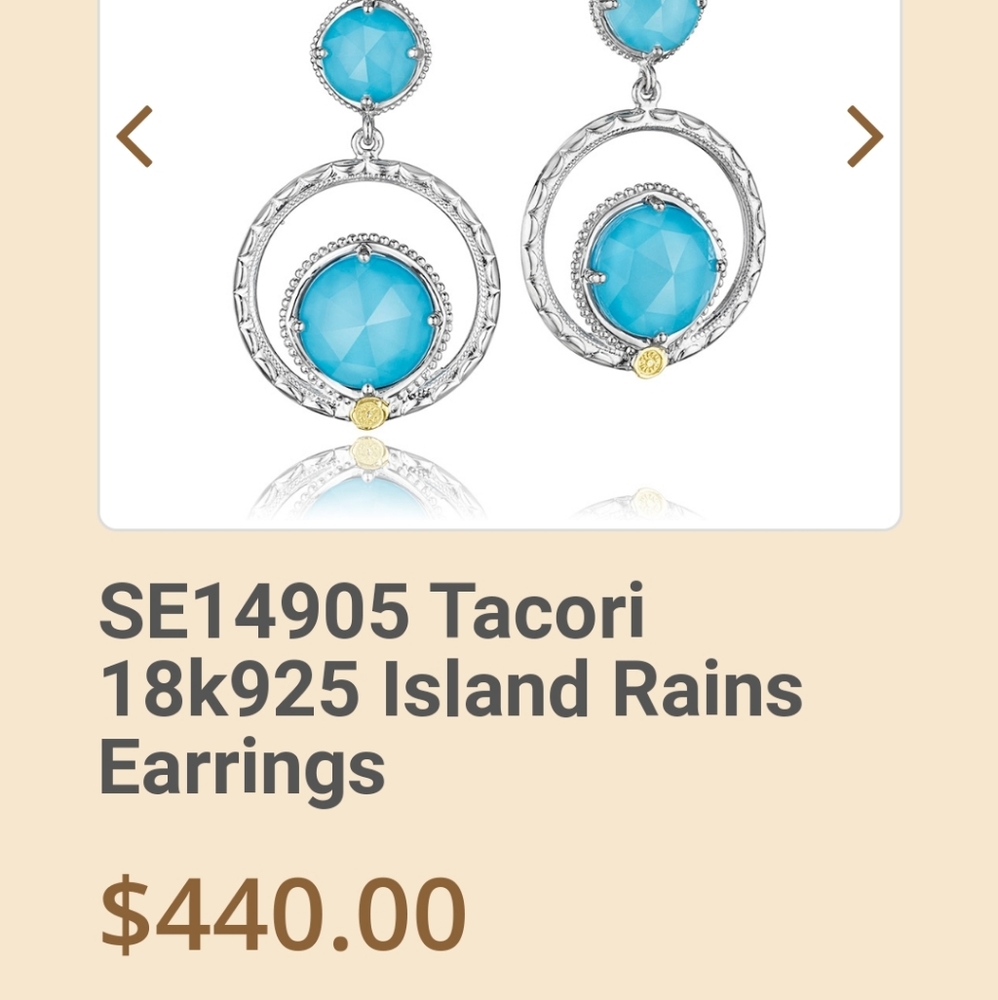 Tacori turquoise earrings